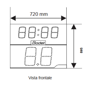 display per 24 secondi + tempo di gioco mod. BT 8006