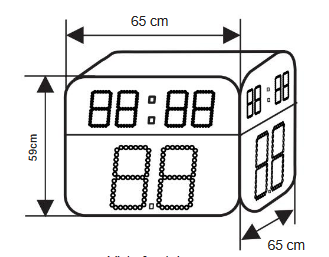 display per 24 secondi + tempo di gioco mod. BT 6008