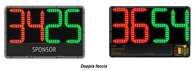 display portatile per sostituzioni e minuti di recupero