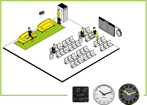 impianti centralizzati di orologi per stazioni ferroviarie