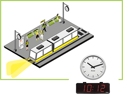 impianti centralizzati di orologi per stazioni ferroviarie