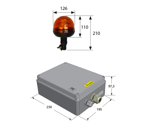 avvisatori luminosi da esterno FLASH MELODYS